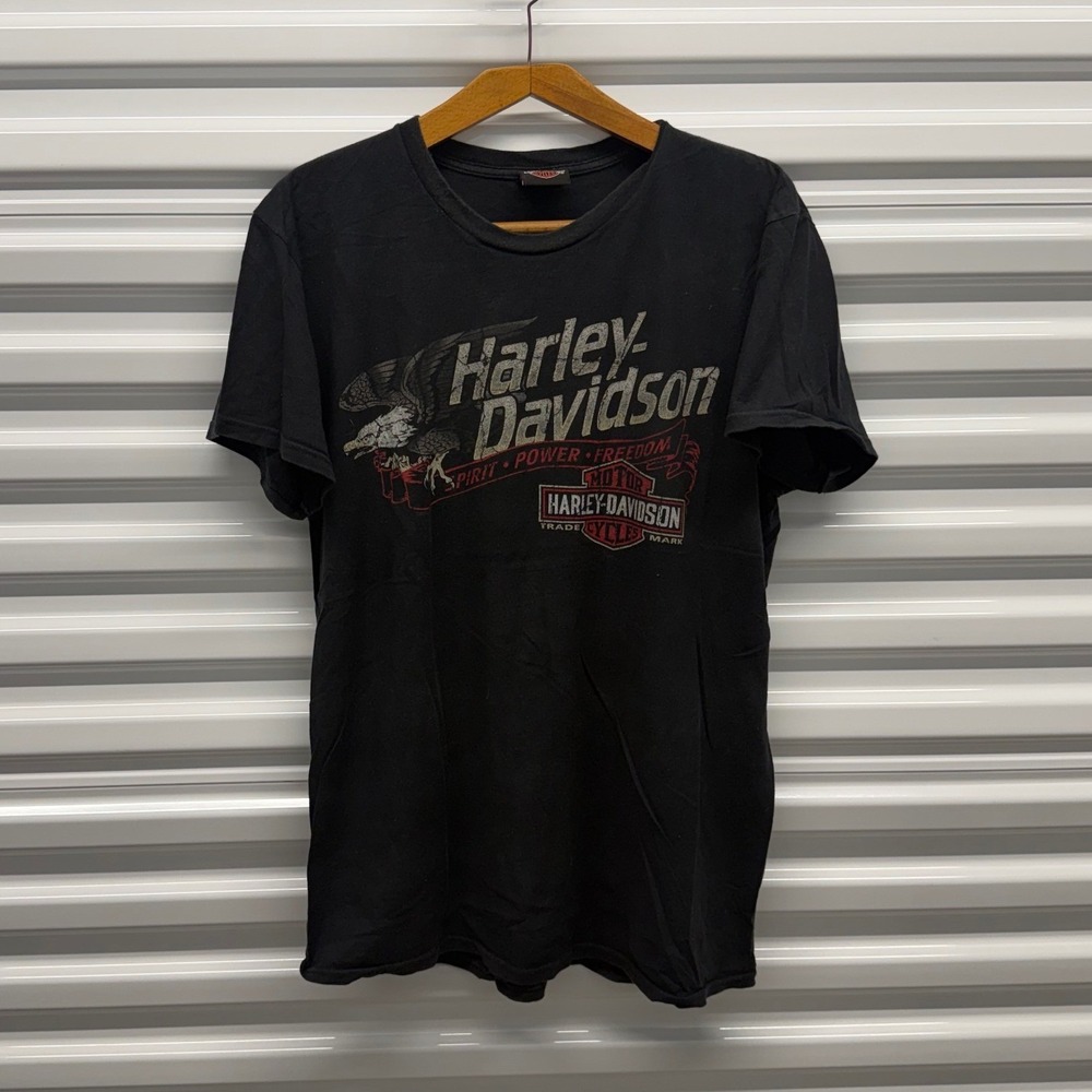 Vintage Harley Davidson Eagle Arizona Black Mens XL/ Large Shirt